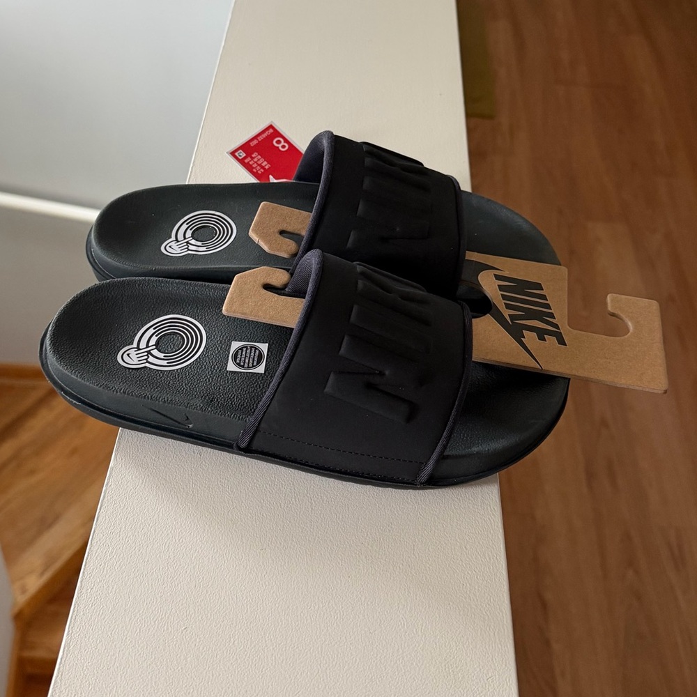 Brand new “Nike “(of court slide)slippers for women.Size-8,color black.🖤 - Picture 3 of 10